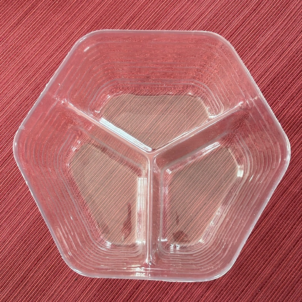 Longaberger Hexagonal 3 Way Divided Liner ~42536 Snowflake Protector Liner